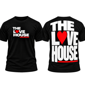 The Love House - T-Shirt (Black) (Front/Back)