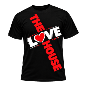 The Love House - T-Shirt (Black) (Cross)